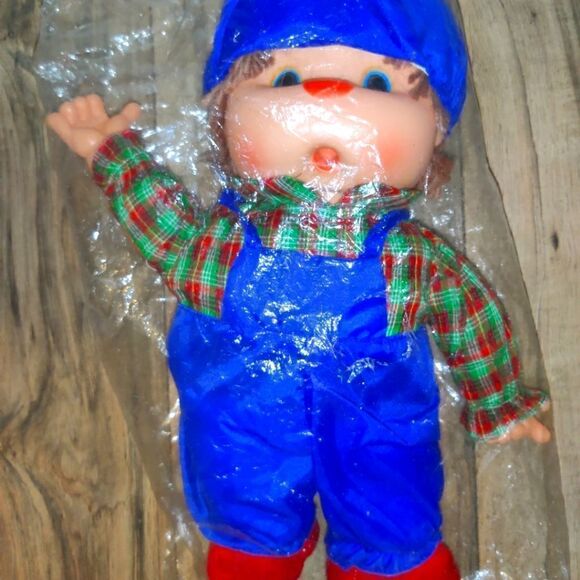 Vintage Kids Toy Doll Made In Hong Kong 14'in Tall. Packaging has some damage. S - Picture 1 of 9